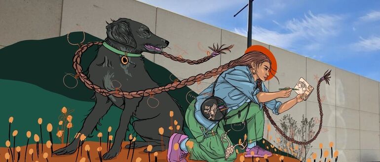 Co-create Mural with Artist Christin Apodaca Sunday Session