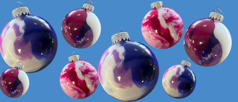 Family Day: Paint Swirl Ornaments